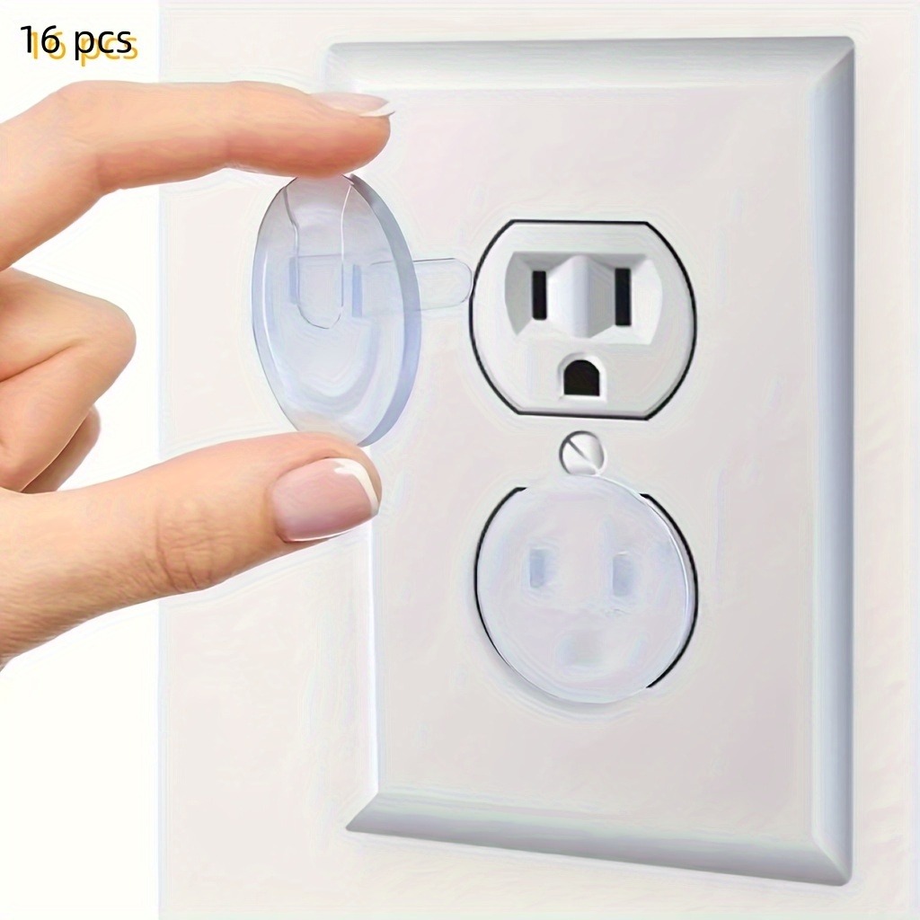 Outlet Cover Baby - ฝาครอบปลั๊กไฟนิรภัยสำหรับเด็ก 14 ชิ้น ดีไซน์โปร่งใส ถอดออกง่ายสำหรับผู้ใหญ่ ป้องกันเด็กเปิดปลั๊กไฟ