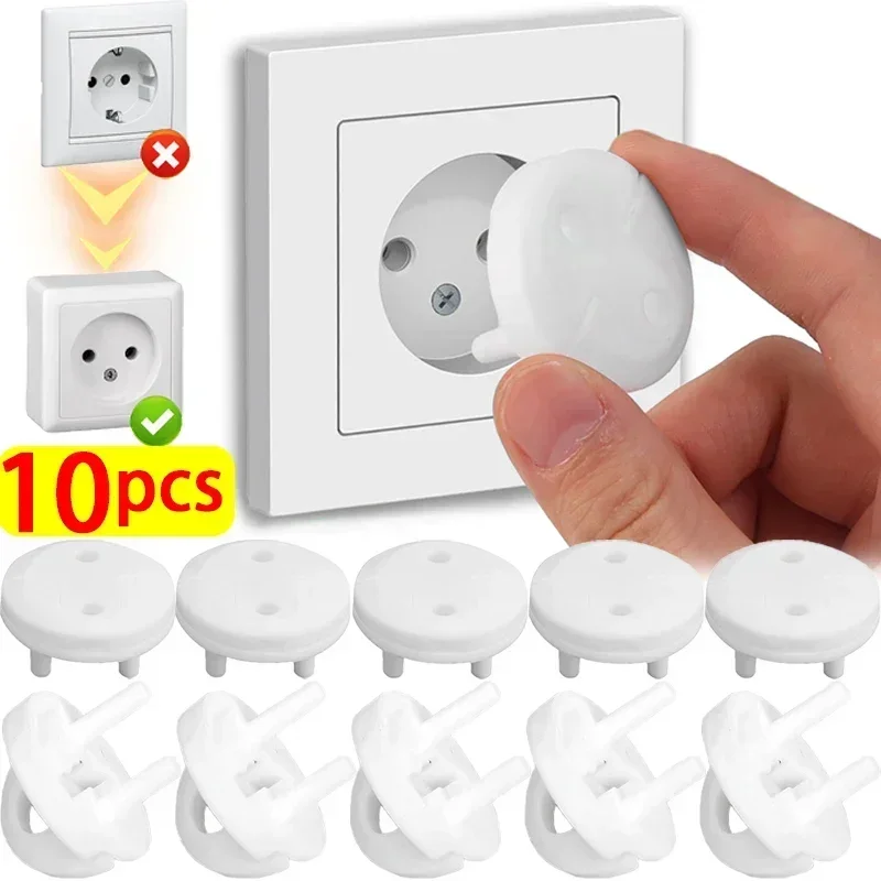 Outlet Cover Baby - สีขาวไฟฟ้าความปลอดภัยซ็อกเก็ตฝาครอบป้องกัน Baby Care ปลอดภัยป้องกันเด็ก Anti Electric