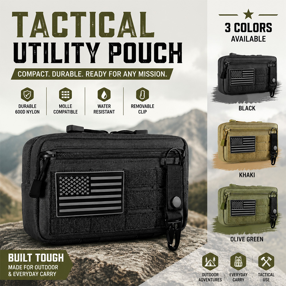 First Aid Bag Kit - กระเป๋าอเนกประสงค์แบบยุทธวิธี Molle EDC สำหรับชุดปฐมพยาบาลกลางแจ้ง กระเป๋าคาดเอวขนาดกะทัดรัด กระเป๋าอุปกรณ์ฉุกเฉิน