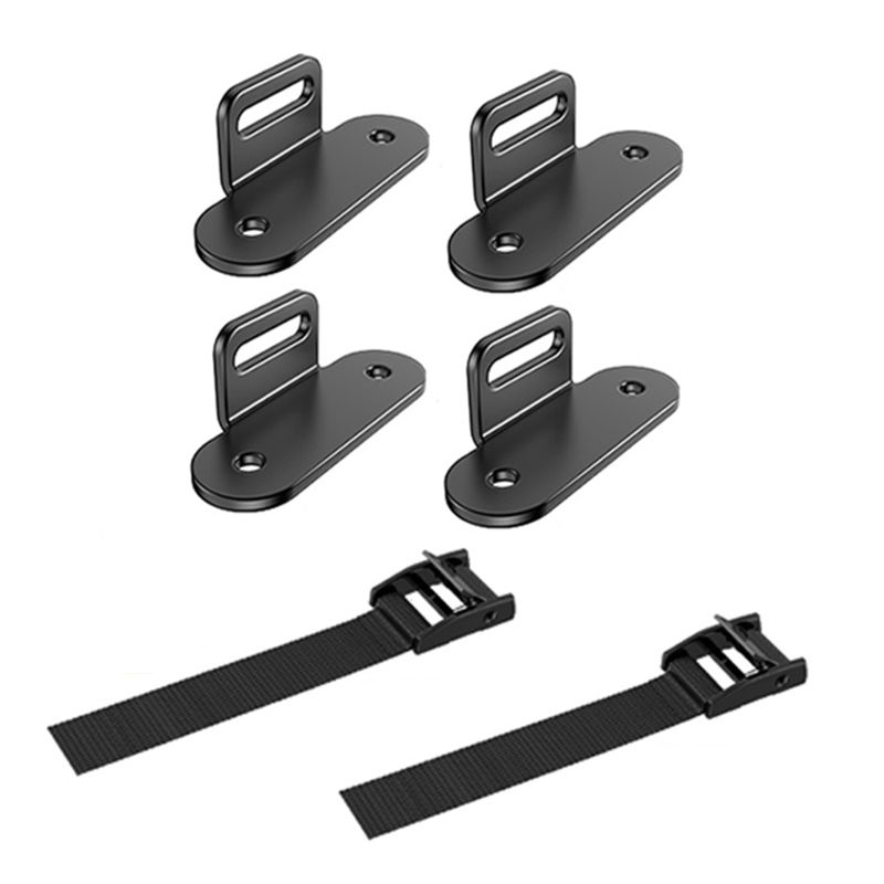Earthquake Anchor Strap - อุปกรณ์ยึดเฟอร์นิเจอร์กันล้ม TFTP (2 ชุด), อุปกรณ์ยึดเฟอร์นิเจอร์กับผนัง, สายรัดปรับระดับได้สำหรับงานหนักป้องกันการสั่นสะเทือนจากแผ่นดินไหว