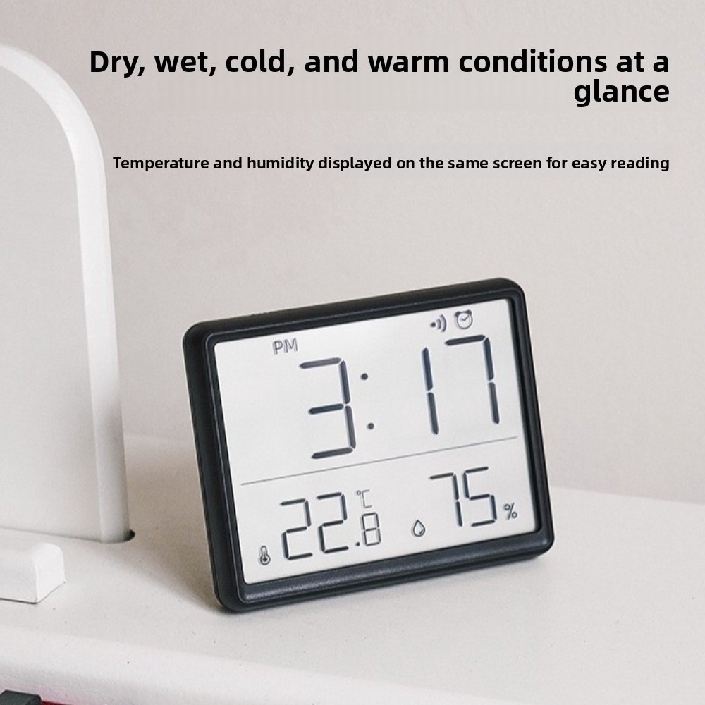 Pool Alarm Float - นาฬิกาแขวนแม่เหล็ก หน้าจอ LCD ขนาดใหญ่ จอแสดงผลดิจิตอล นาฬิกาปลุกดิจิตอล