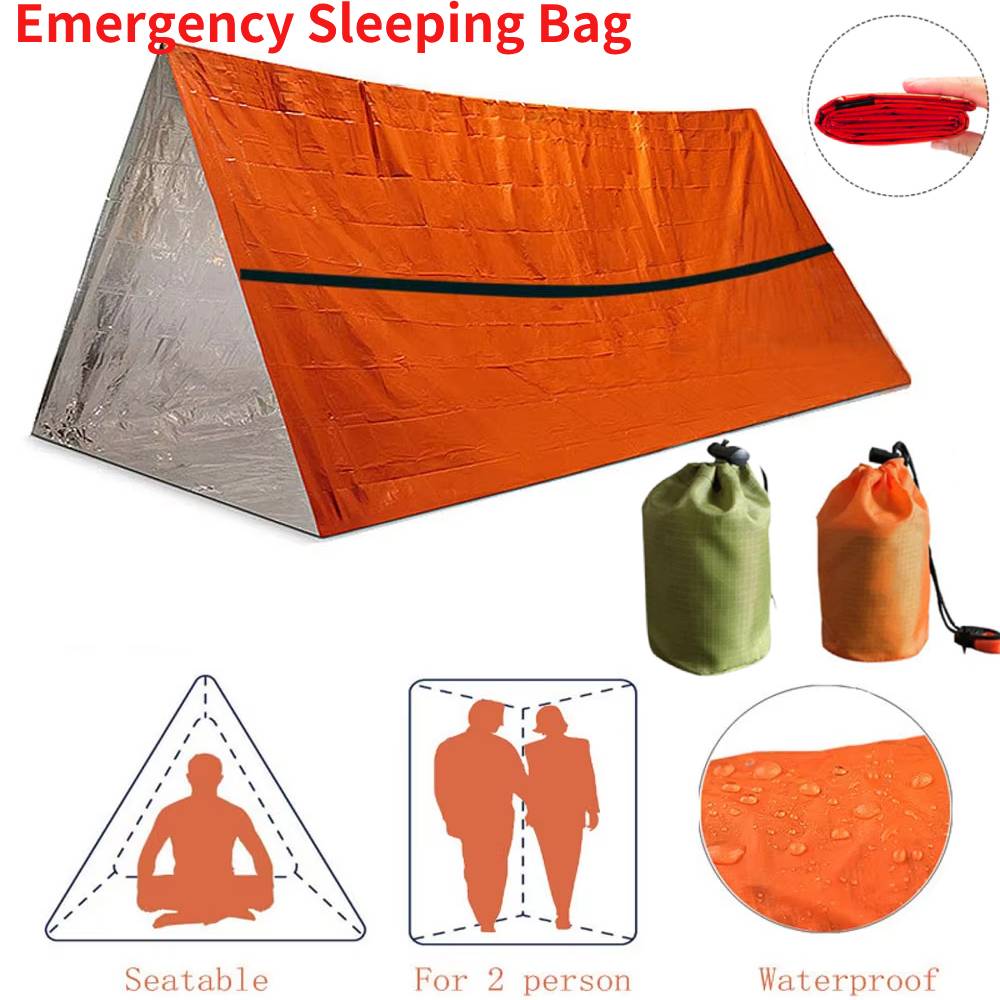 First Aid Bag Kit - แบบพกพากันน้ําฉุกเฉิน Survival Sleeping Bag กลางแจ้ง Edc