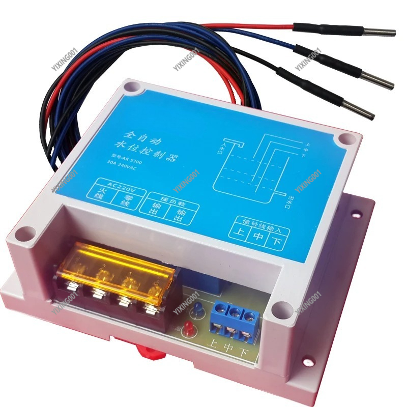 Pool Alarm Float - ตัวควบคุมระดับของเหลวแบบลอยอัตโนมัติ - สวิตช์เตือนระดับน้ำแบบอิเล็กทรอนิกส์สำหรับสระว่ายน้ำ/ถังเก็บน้ำ/ปั๊มน้ำหอเก็บน้ำ