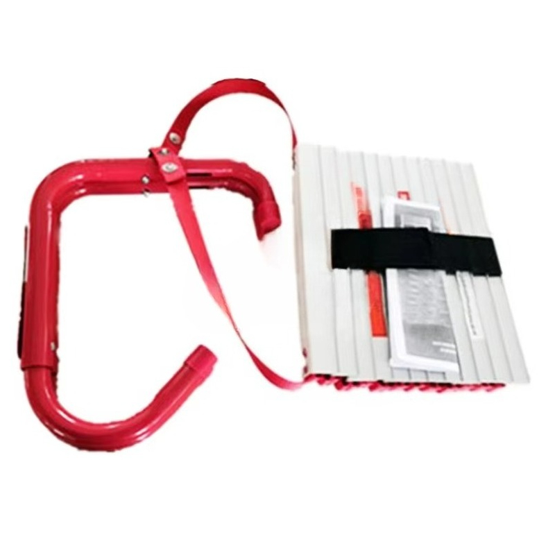 Fire Escape Ladder - บันไดหนีไฟอลูมิเนียมอัลลอยด์ 4 เมตร พับได้ ยืดหดได้ สำหรับกรณีฉุกเฉิน