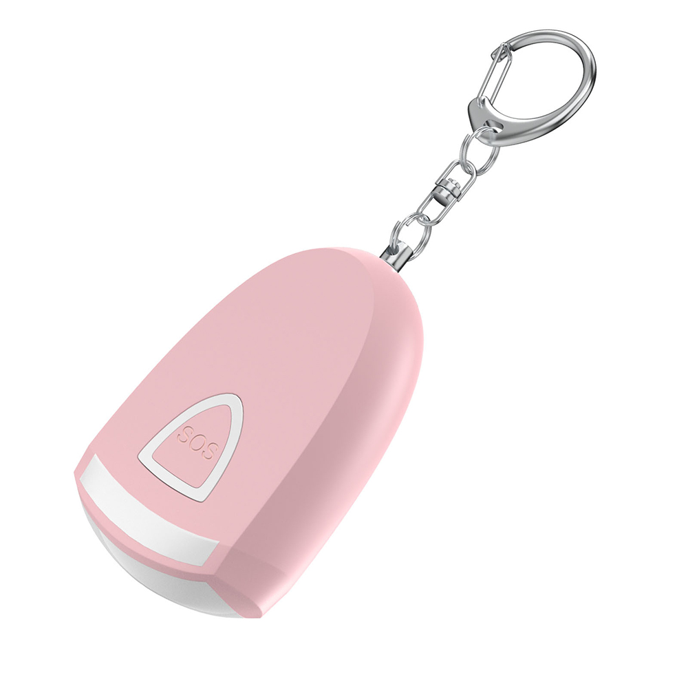 Personal Alarm Keychain - พวงกุญแจสัญญาณเตือนภัยส่วนบุคคลแบบชาร์จไฟได้พร้อมไฟสำหรับผู้หญิงป้องกันตัวป้องกันการโจมตีไซเรนรักษาความปลอดภัยกลางแจ้งแบบพกพาพวงกุญแจสัญญาณเตือนภัย