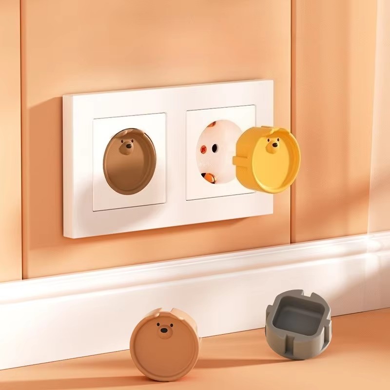 Outlet Cover Baby - ฝาครอบป้องกันปลั๊กไฟฟ้า 5 ชิ้น ลายการ์ตูนสำหรับเด็ก ป้องกันไฟดูด มาตรฐานยุโรป
