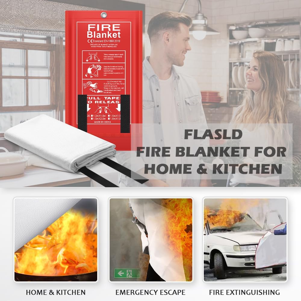 ผ้าห่มกันไฟฉุกเฉินรุ่นใหม่ล่าส - Fire Blanket Kitchen บทวิจารณ์และราคา