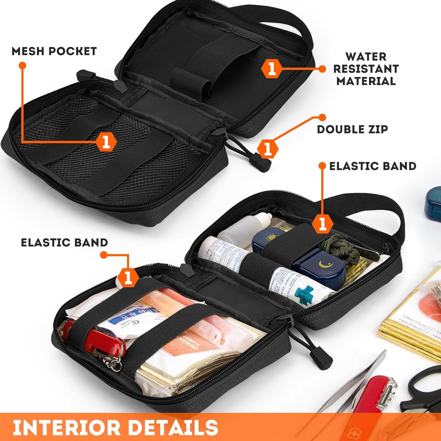ยุทธวิธี EMT กระเป๋า, อัพเกรด  - First Aid Bag Kit บทวิจารณ์และราคา