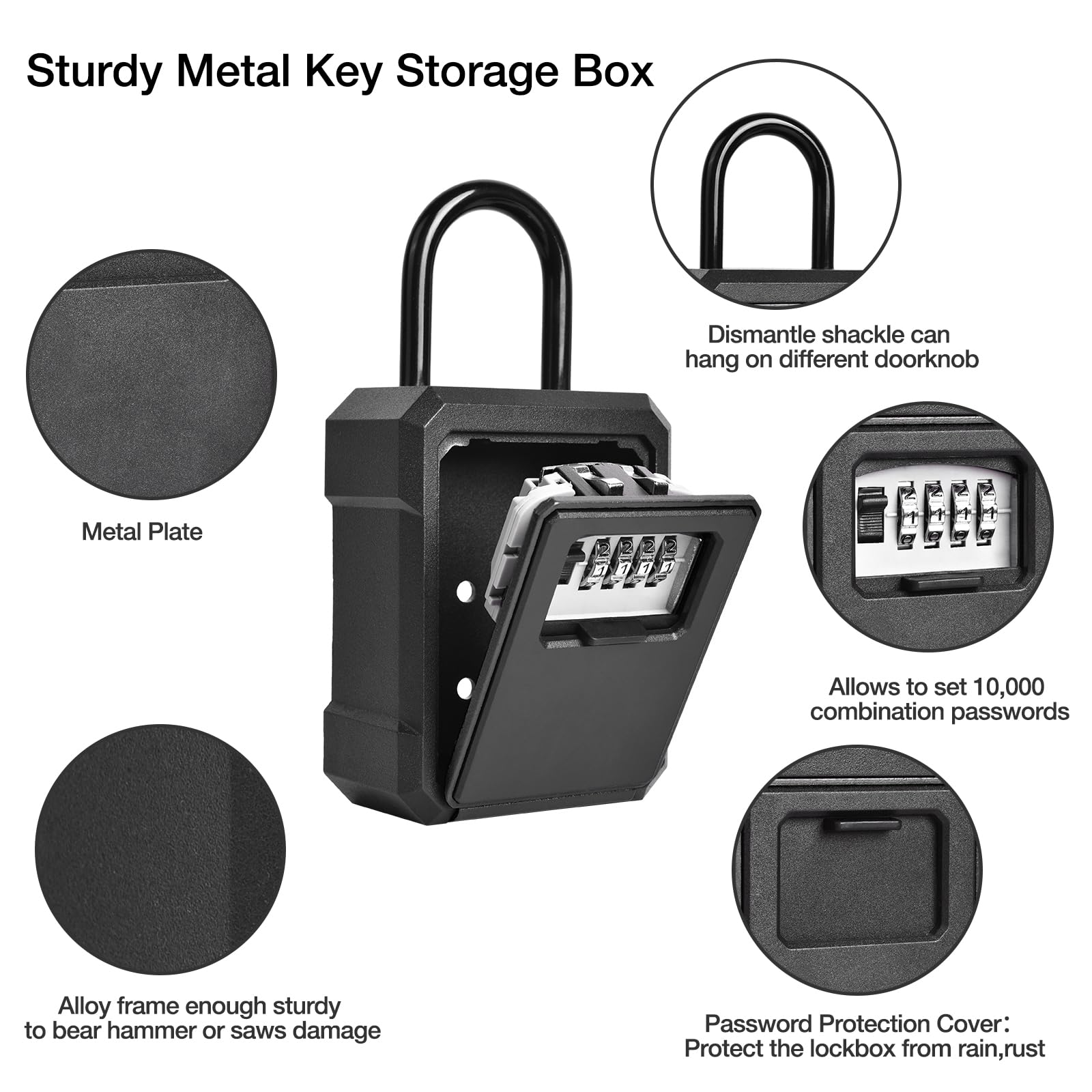 โลหะผสมกล่องล็อคกุญแจรักษาความ - Lockbox Key Secure บทวิจารณ์และราคา
