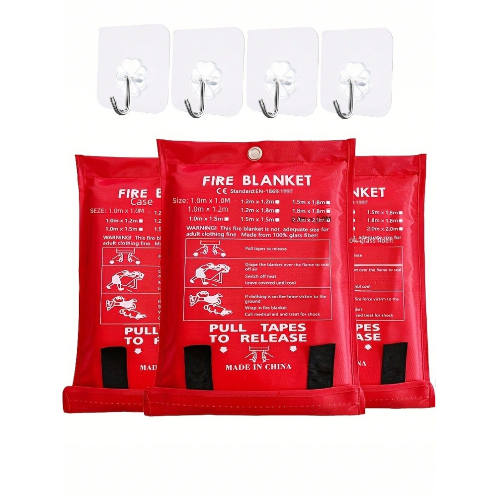 ผ้าห่มกันไฟ 39.37 x 39.37 นิ้ว - Fire Blanket Kitchen บทวิจารณ์และราคา