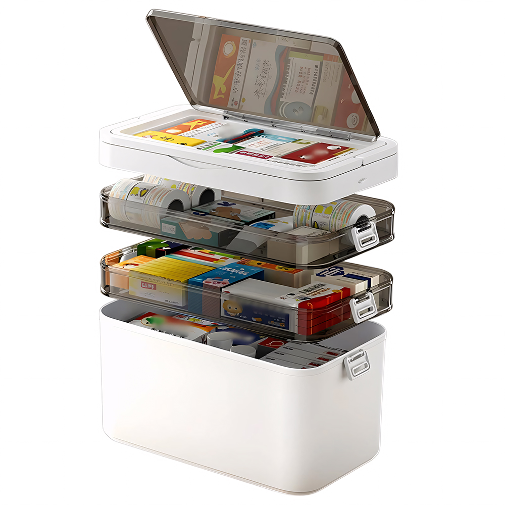 กล่องเก็บยาฉุกเฉินแบบใสหลายชั้ - Medicine Cabinet Lock บทวิจารณ์และราคา