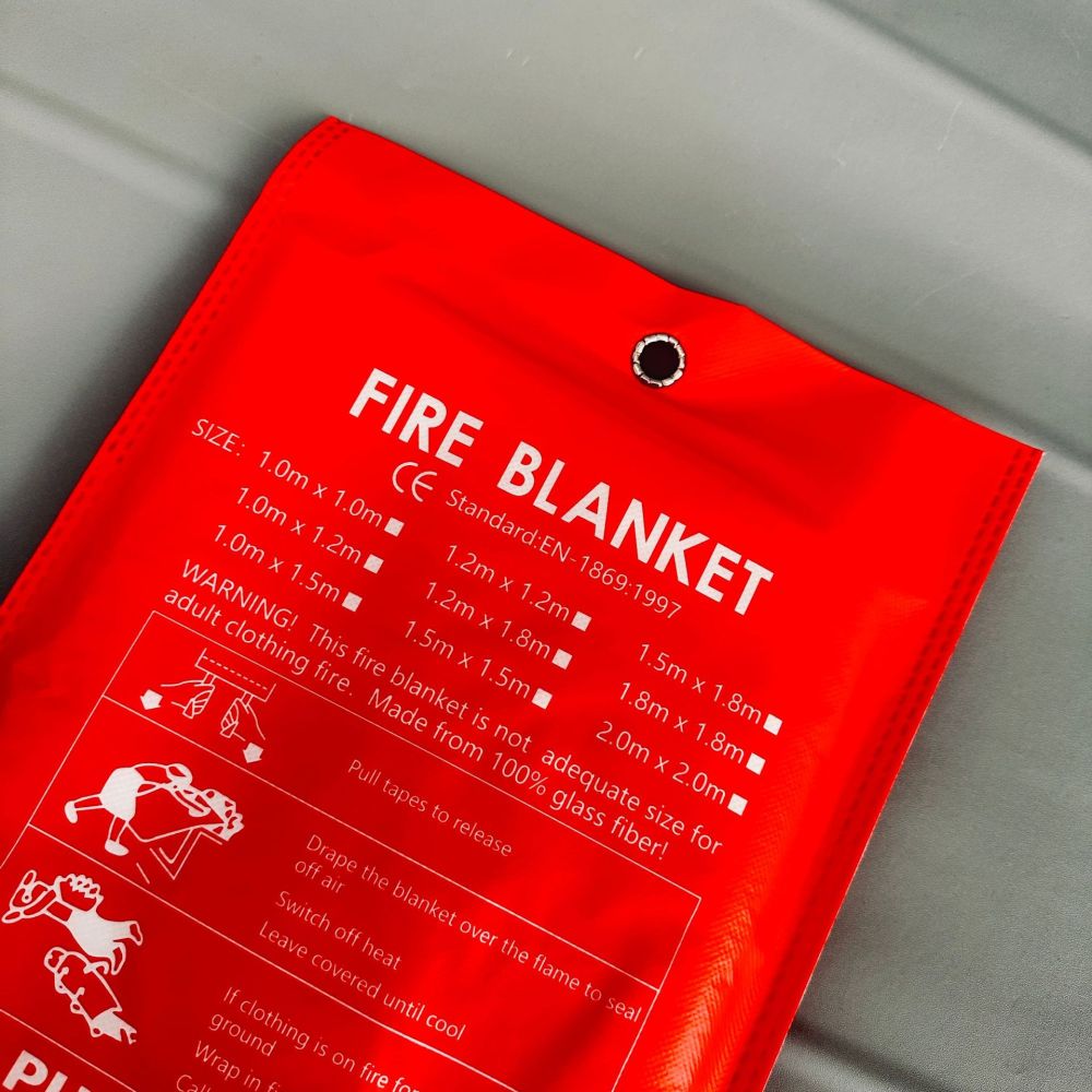 ผ้าห่มกันไฟฉุกเฉิน ผ้าไฟเบอร์ก - Fire Blanket Kitchen บทวิจารณ์และราคา