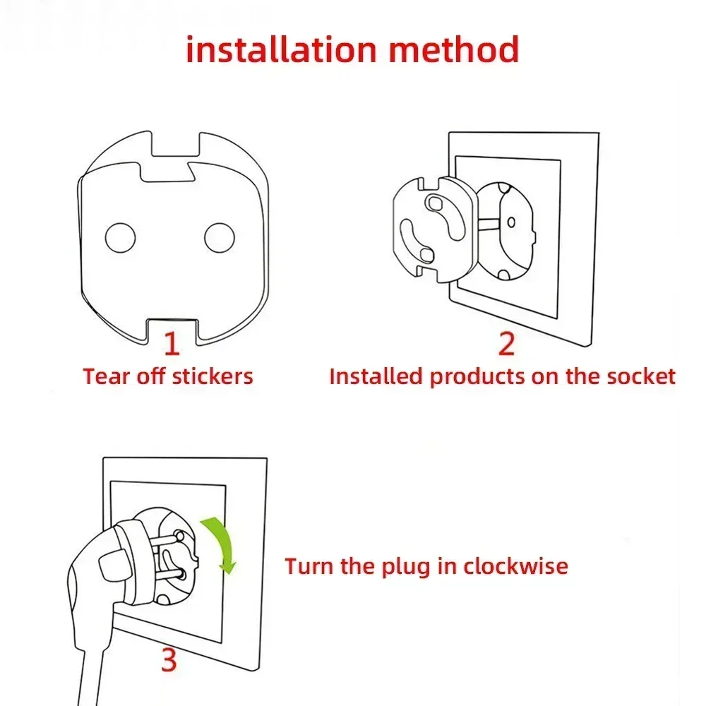 1/10pcs ปลั๊กไฟฟ้าป้องกันเด็กท - Outlet Cover Baby บทวิจารณ์และราคา