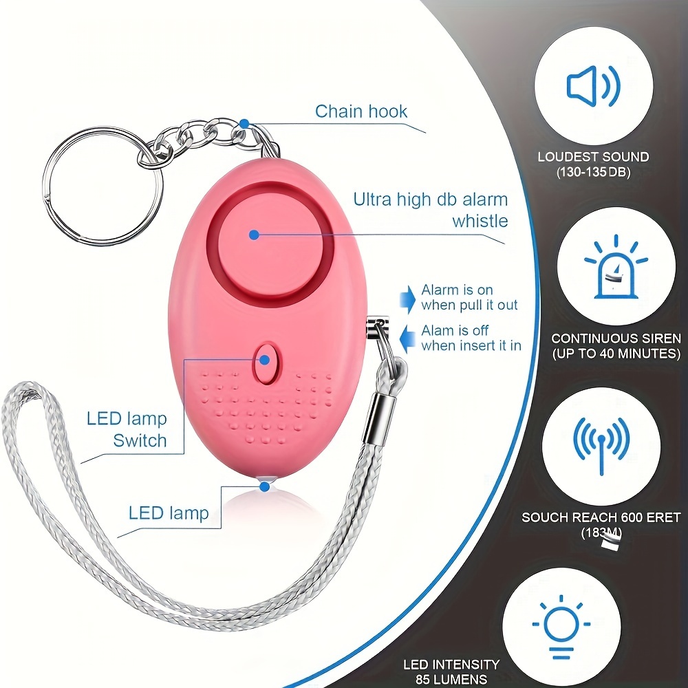 สัญญาณเตือนความปลอดภัยส่วนบุคค - Personal Alarm Keychain บทวิจารณ์และราคา