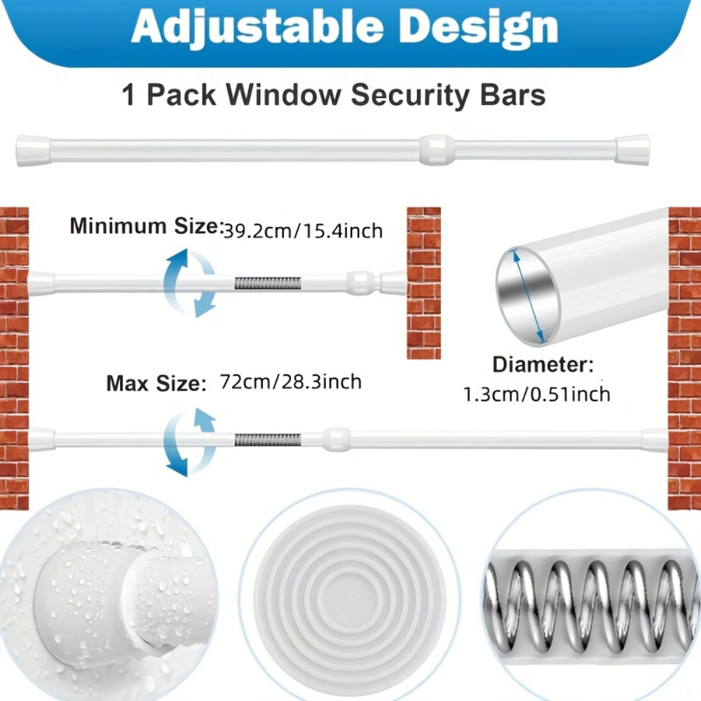 แถบกั้นหน้าต่างและประตูโลหะแบบ - Window Lock Bar บทวิจารณ์และราคา