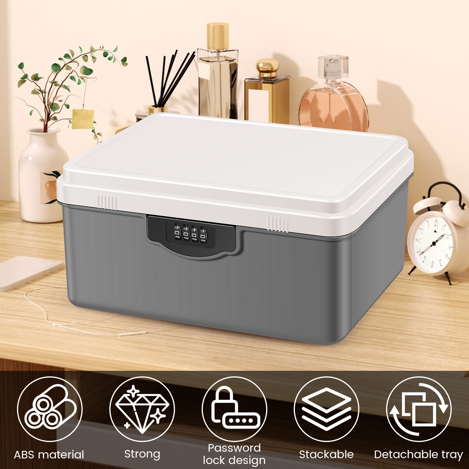 ตู้เซฟล็อครหัสผ่านดิจิตอล กล่อ - Medicine Cabinet Lock บทวิจารณ์และราคา