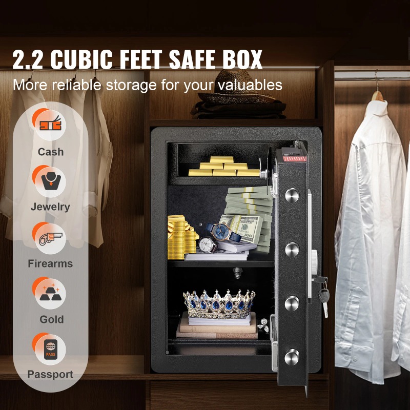 ตู้เซฟไฟฟ้า SucceBuy ขนาด 2.2/ - Fire Safe Document บทวิจารณ์และราคา