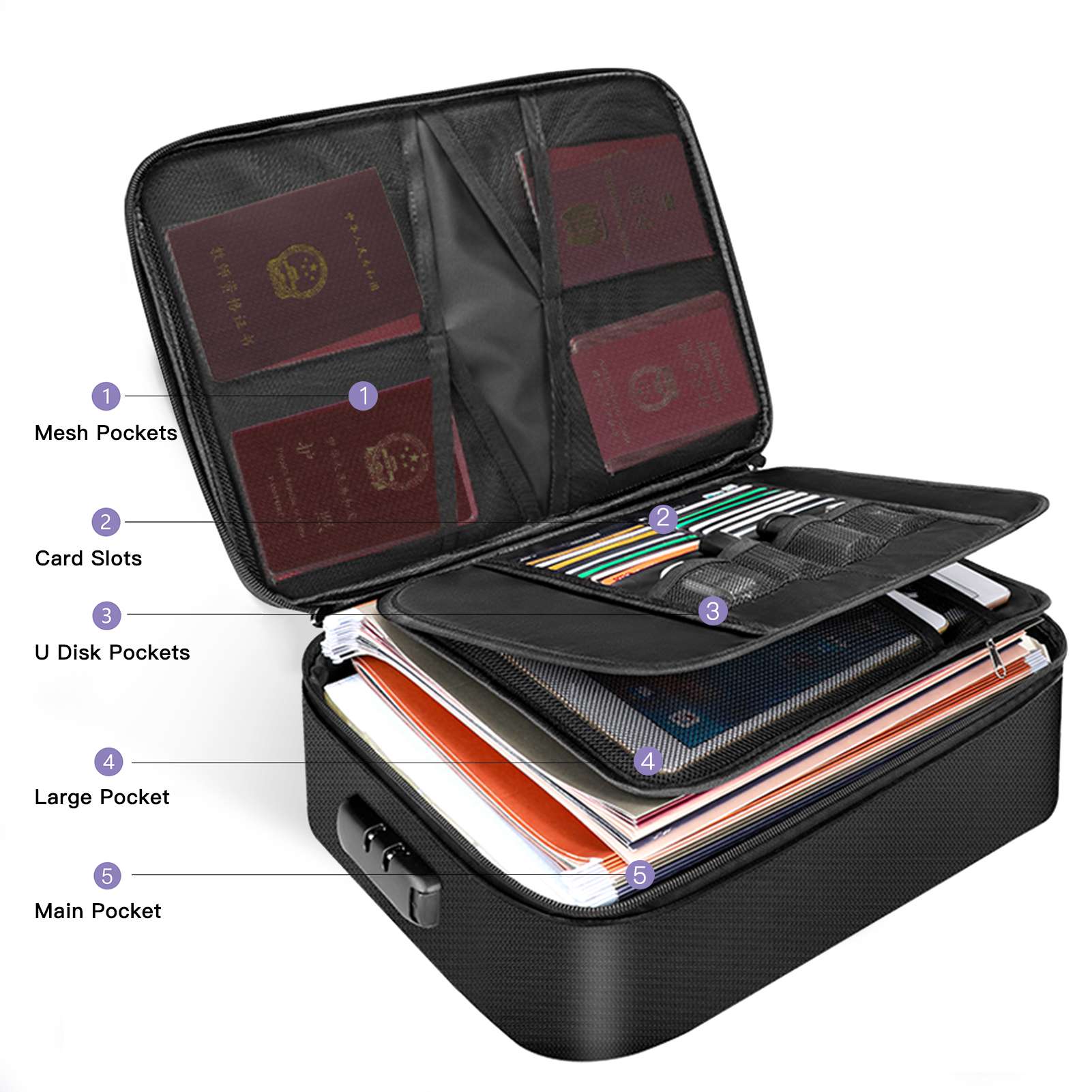 กระเป๋าเอกสารกันไฟพร้อมซิปปิด  - Fire Safe Document บทวิจารณ์และราคา