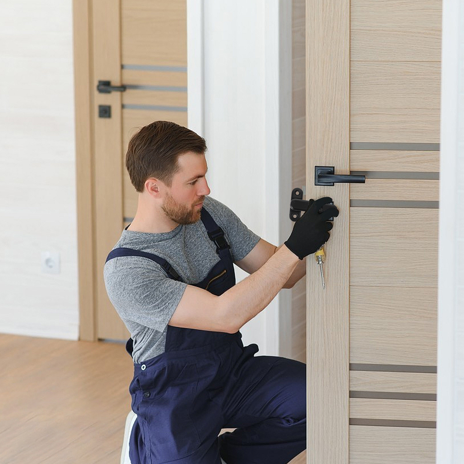 อุปกรณ์กันขโมยแบบพกพาพร้อมสัญญ - Door Stop Alarm บทวิจารณ์และราคา
