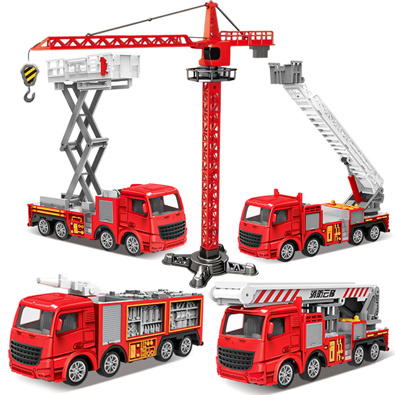 1:55 Diecast Fire รถบรรทุกจําล - Fire Escape Ladder บทวิจารณ์และราคา
