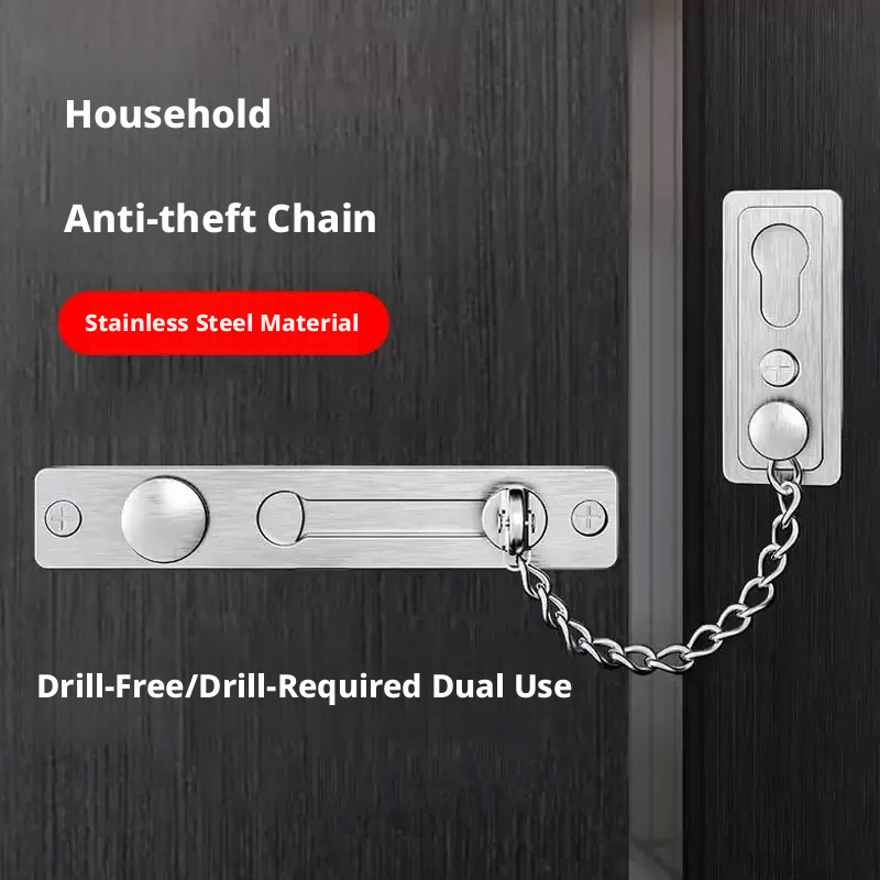 โซ่ล็อคประตู สแตนเลส พร้อมสปริ - Security Chain Door บทวิจารณ์และราคา