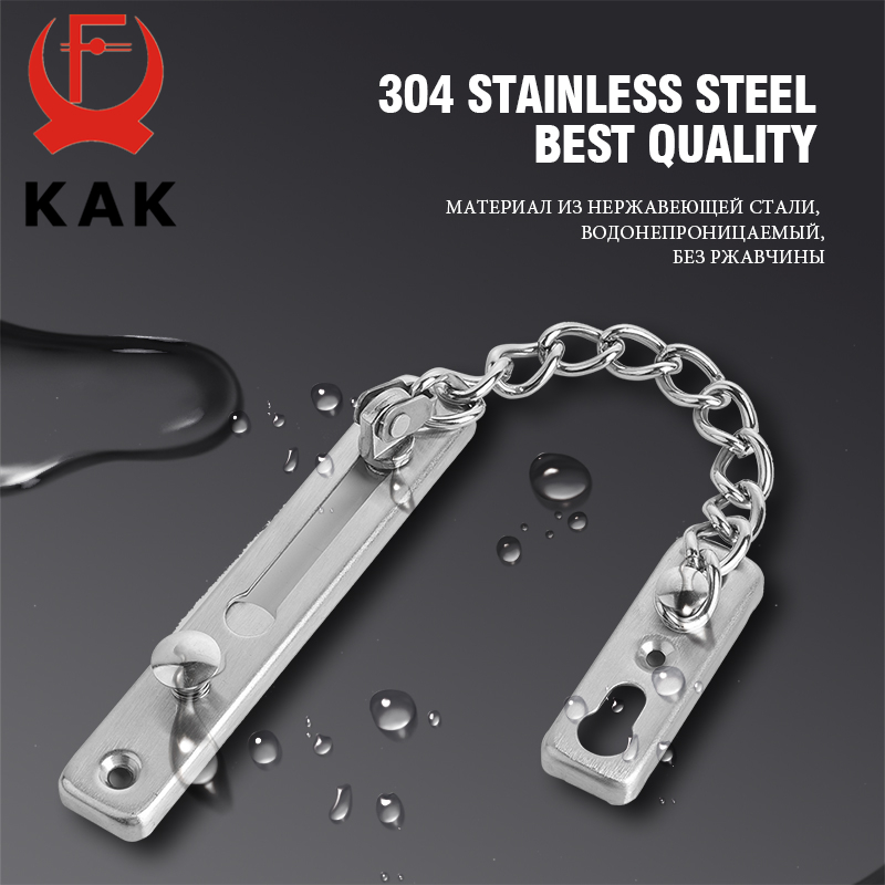 KAK 304 สแตนเลสสตีลประตูล็อคAn - Security Chain Door บทวิจารณ์และราคา