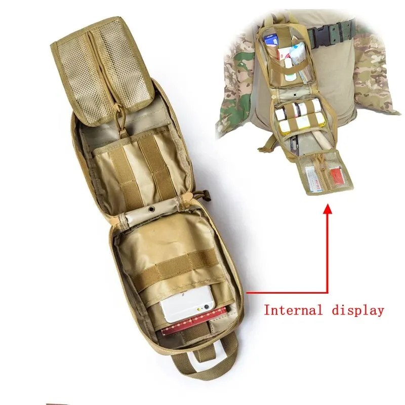 ยุทธวิธีชุดปฐมพยาบาลถุงแพทย์ฉุ - First Aid Bag Kit บทวิจารณ์และราคา