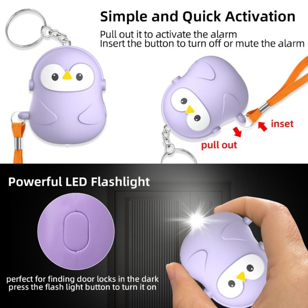 ใหม่ 130dB สัญญาณเตือนภัยส่วนบ - Personal Alarm Keychain บทวิจารณ์และราคา