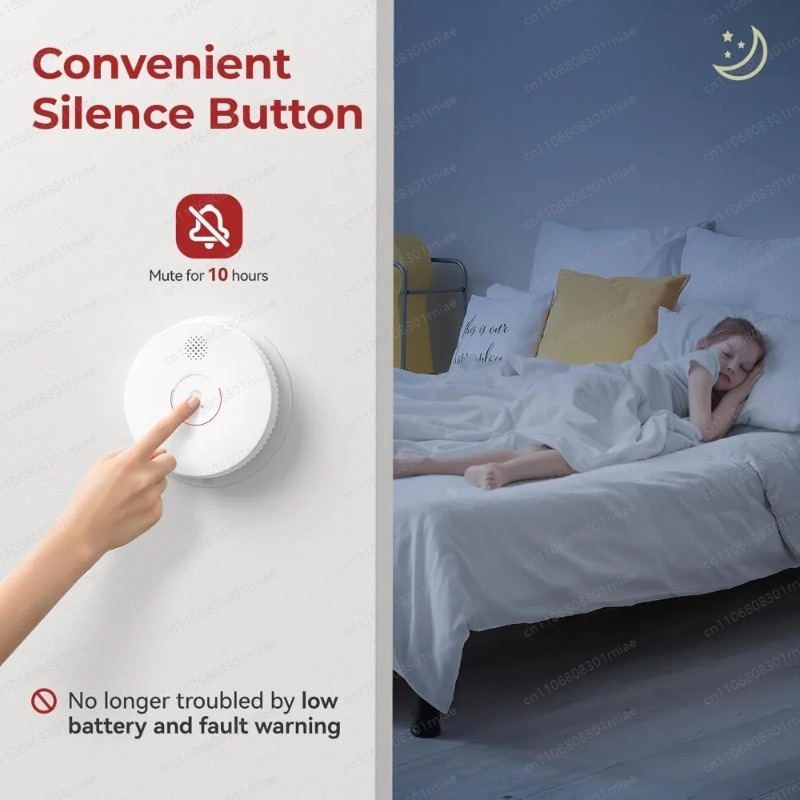 คุณภาพสูง-8 ชิ้น, เครื่องตรวจจ - Smoke Detector Interconnected บทวิจารณ์และราคา