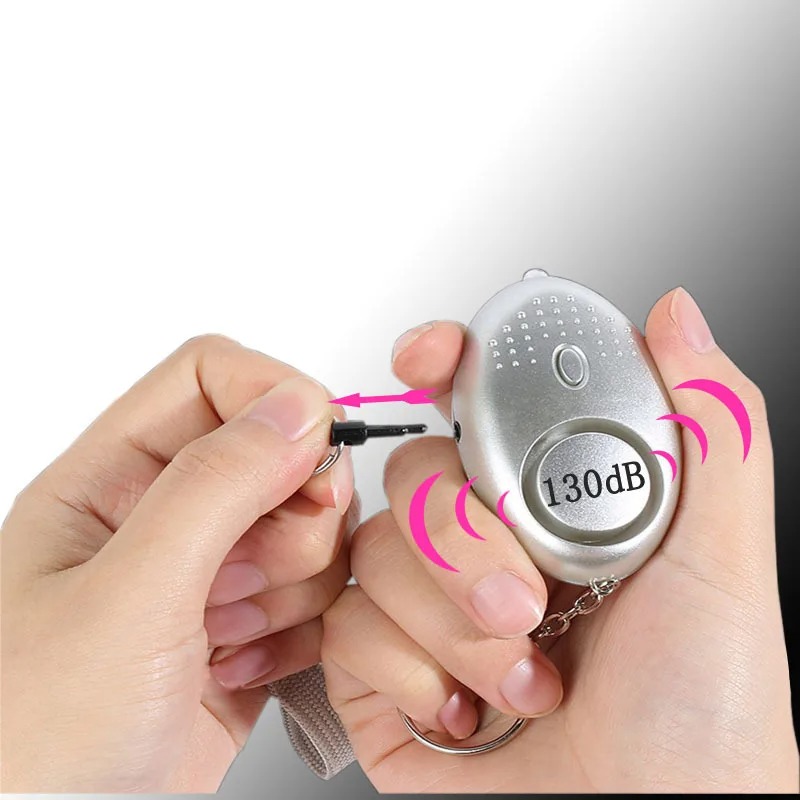 สัญญาณกันขโมย 130dB ป้องกันตัว - Personal Alarm Keychain บทวิจารณ์และราคา
