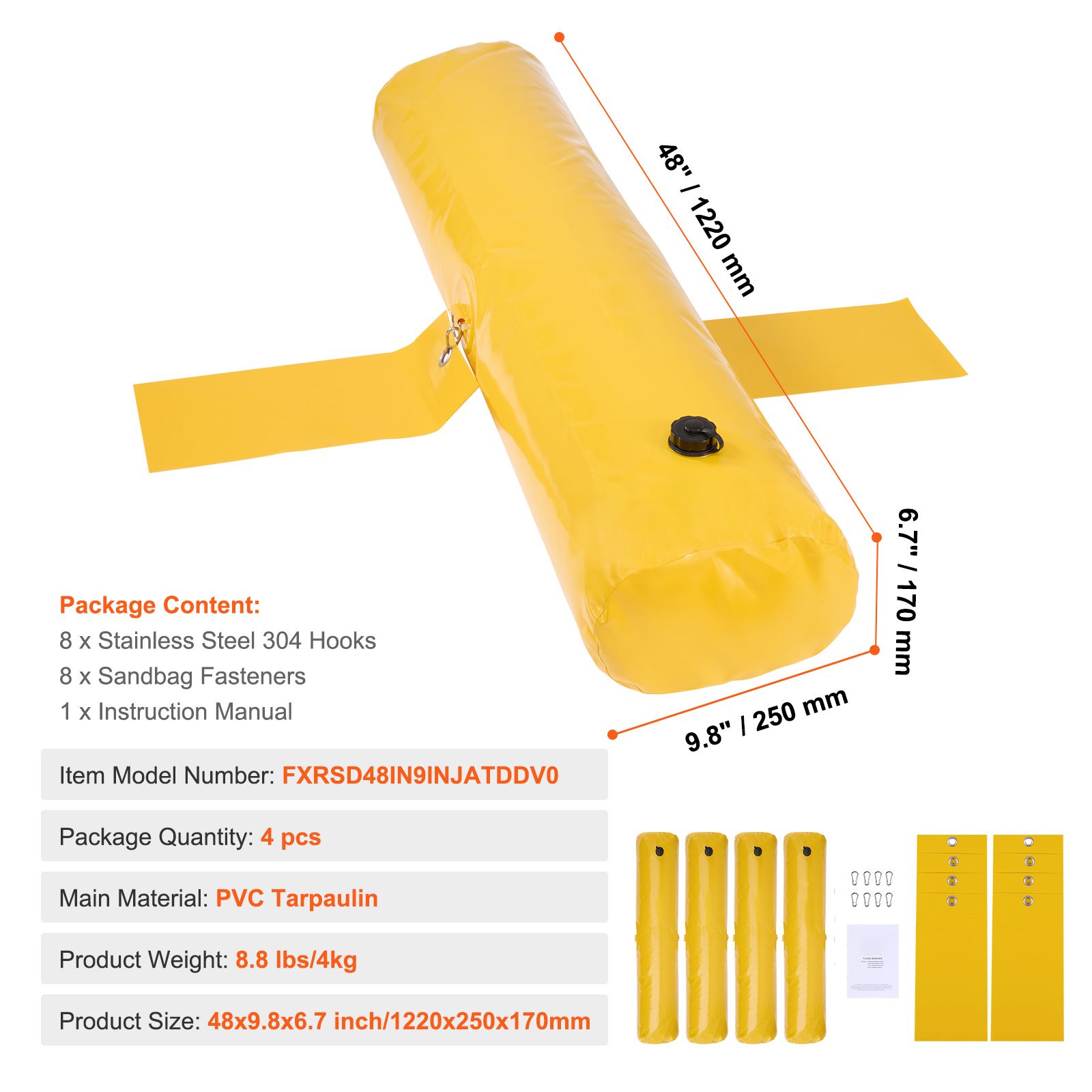 แผงกั้นน้ำท่วม, ถุงทรายสำรองสำ - Flood Barrier Bag บทวิจารณ์และราคา
