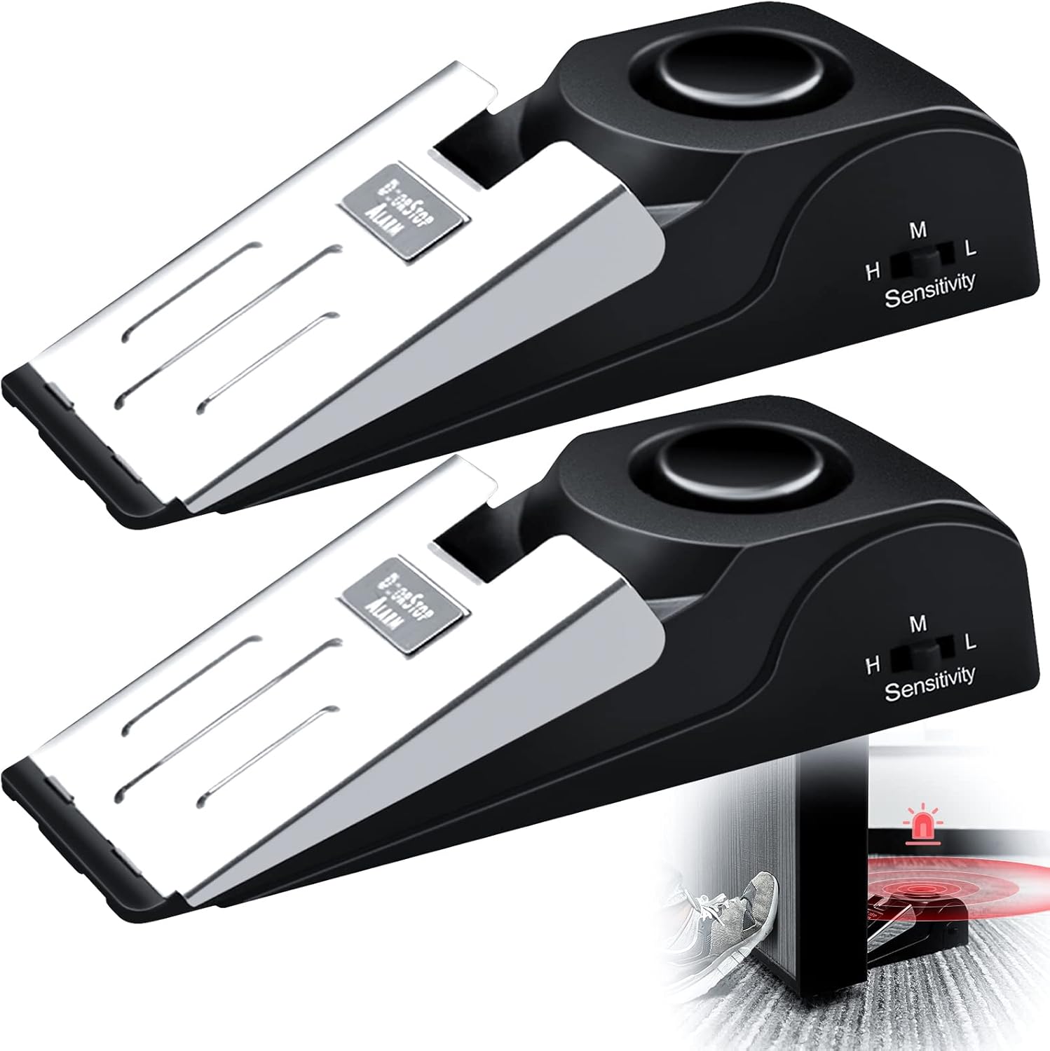 สัญญาณกันขโมยประตูแบบพกพา 1/2  - Door Stop Alarm บทวิจารณ์และราคา